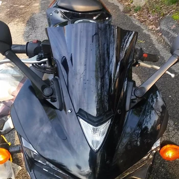 

Windscreen For 2014 2015 2016 2017 2018 Yamaha YZF-R25 YZF R25 YZF-R3 R3 Wind Screen Deflectors Windshield Smoke Iridium
