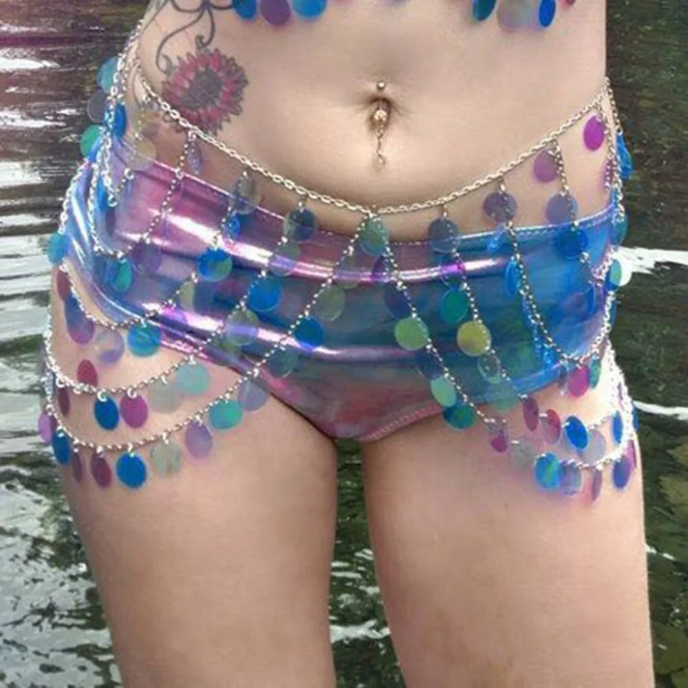 

NEW Sequins Waist Chains Belly Dance Summer Beach Body Chain Fashion Belts Body Accessories Jewelry for Women Girl Body Jewelry