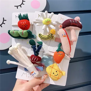 

New Fashion Girls Hair Accessories Kids Cartoon Hairclip Barrette Elastic Rubber Band Head Bands Toddlers Headwear Princess
