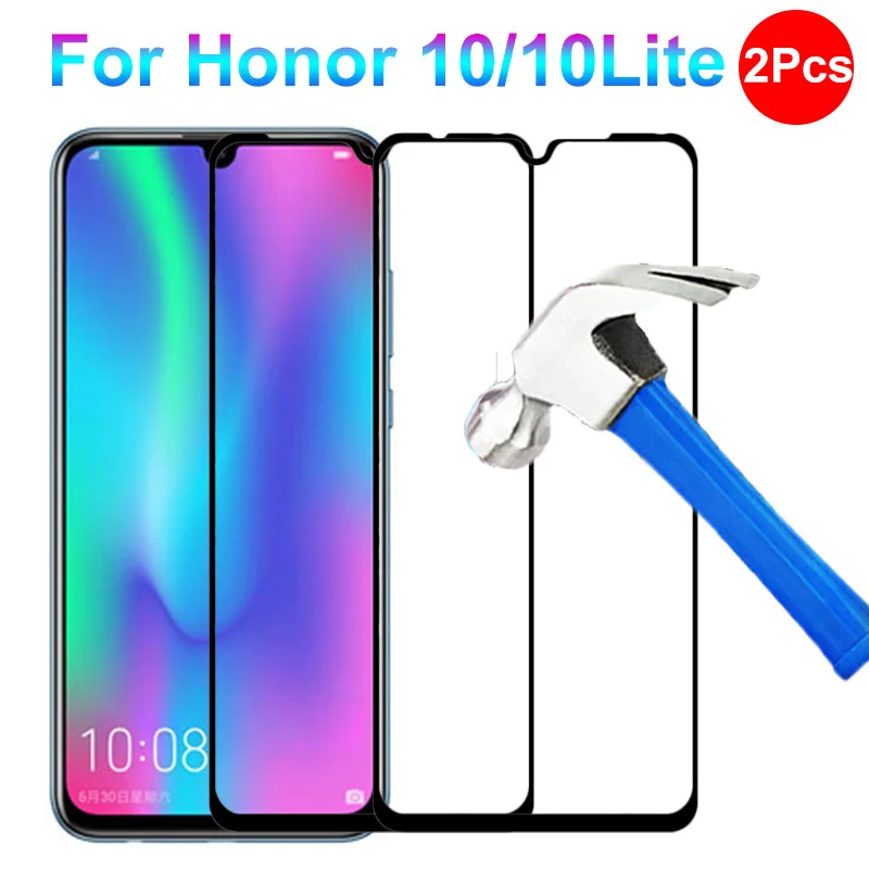 

2Pcs Tempered Glass For Honor 10 Lite 9 Light 20 Protective Glass on For Huawei Honor 10 Lite Honor10 20 Safety Screen Protector