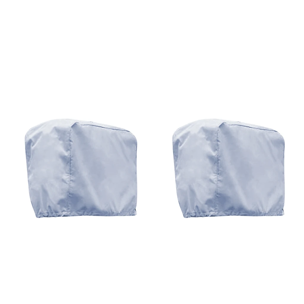 2 Pcs. Outboard Engine Cover Engine Protective Cover, Gray, 63 X 35 X 52cm + 80 X 45 X 75cm