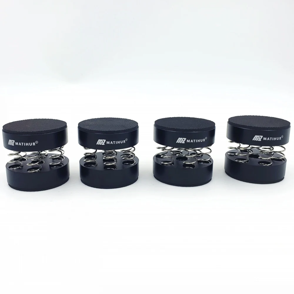 Audiophile shock spikes spring damping pad HIFI Stand Feet speaker spike audio CD amplifier foot pad single products silver speaker stand feet
