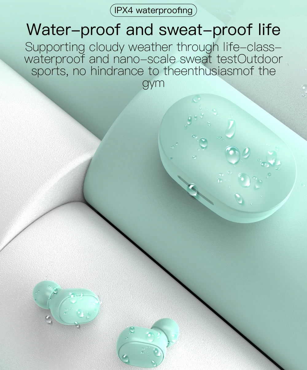 Fone de Ouvido Fone de Ouvido sem Fio Fones de Ouvido de Alta Esportes à Prova Água com Microfone Bluetooth Inteligente Display Digital Tws sem Fio Mini Fidelidade Estéreo In-ear Dwaterproof E6s - Image 4