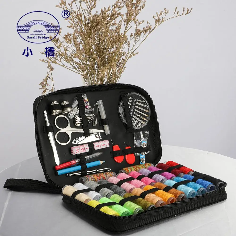 Kits de costura Caixa De Costura Portátil DIY Multi-função Set para Handmade Knitting Costura Bordado Fio de Costura Acessórios