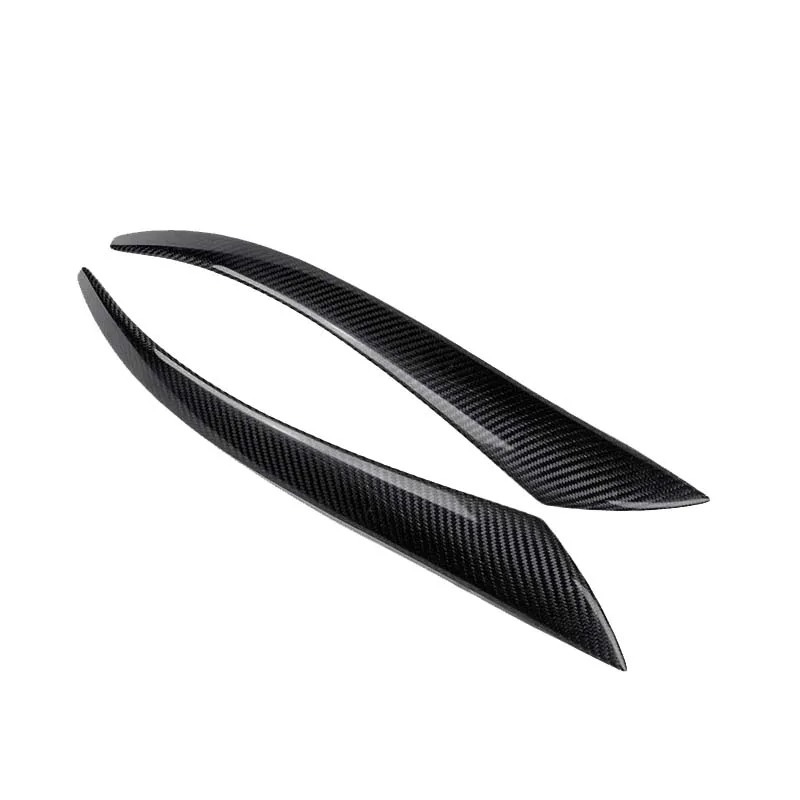 Carbon Fiber Car Headlight Eyebrow Cover Trim Head Light Lamp Sticker for Volvo S40 V50 2004-2012 |