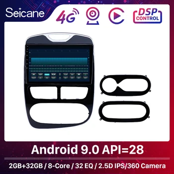 

Seicane 10.1 inch Car GPS Navi Radio Android 9.0 RAM 4GB Unit Player for Renault Clio Digital/Analog 2012-2015 2016 support OBD2
