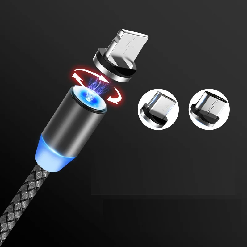 Магнитный Micro-USB кабель для подключения к сети iPhone Samsung Android быстрой зарядки магнит