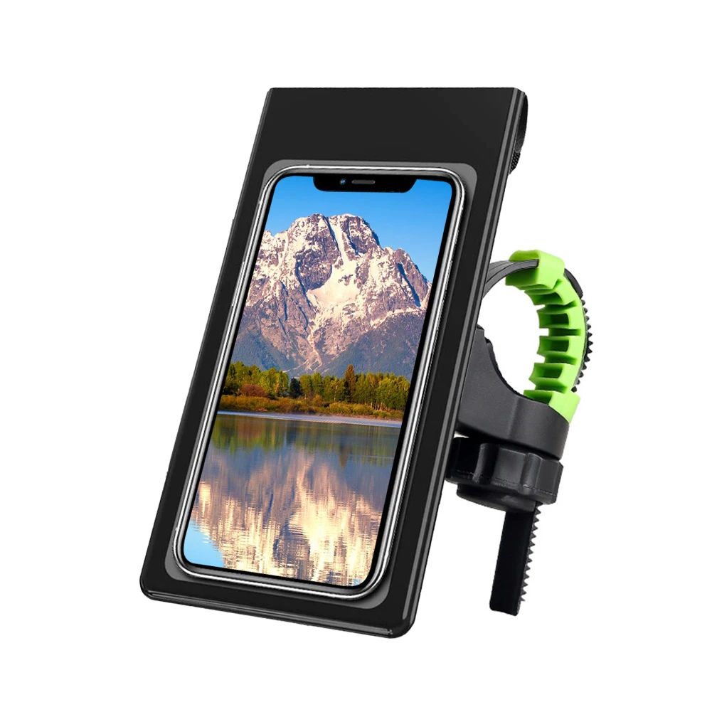 

Waterproof Bike Phone Mount Holder Bracket Universal Bicycle Stand Mount Pouch Bag Adjustable Touchable 360 Degrees Rotatable