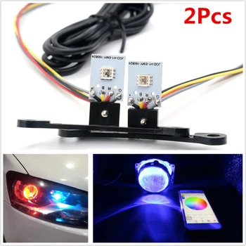 

Set Demon Eyes RGB Bulbs LED Light 2pcs Light Devil Bluetooth APP Control