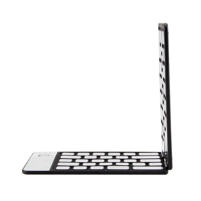 Slim Top Quality Folding Bluetooth Keyboard Slim Compact Portable Long Standby Aluminum Universal Wireless Keyboard