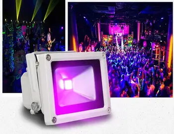 

10PCS UV LED Black Light,HouLight High Power 20W Ultra Violet UV LED Flood Light AC85V-265V for Blacklight Party Curing