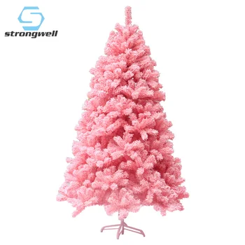 

Strongwell Encryption Falling Snow Flocking Pink Christmas Tree Artificial Christmas Tree Decorations Christmas Decoration Home