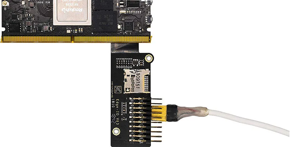  Smartfly Khadas Edge-IO for Edge Rockchip RK3399 ARM SBC/Single Board Computer 4GB LPDDR4 support L