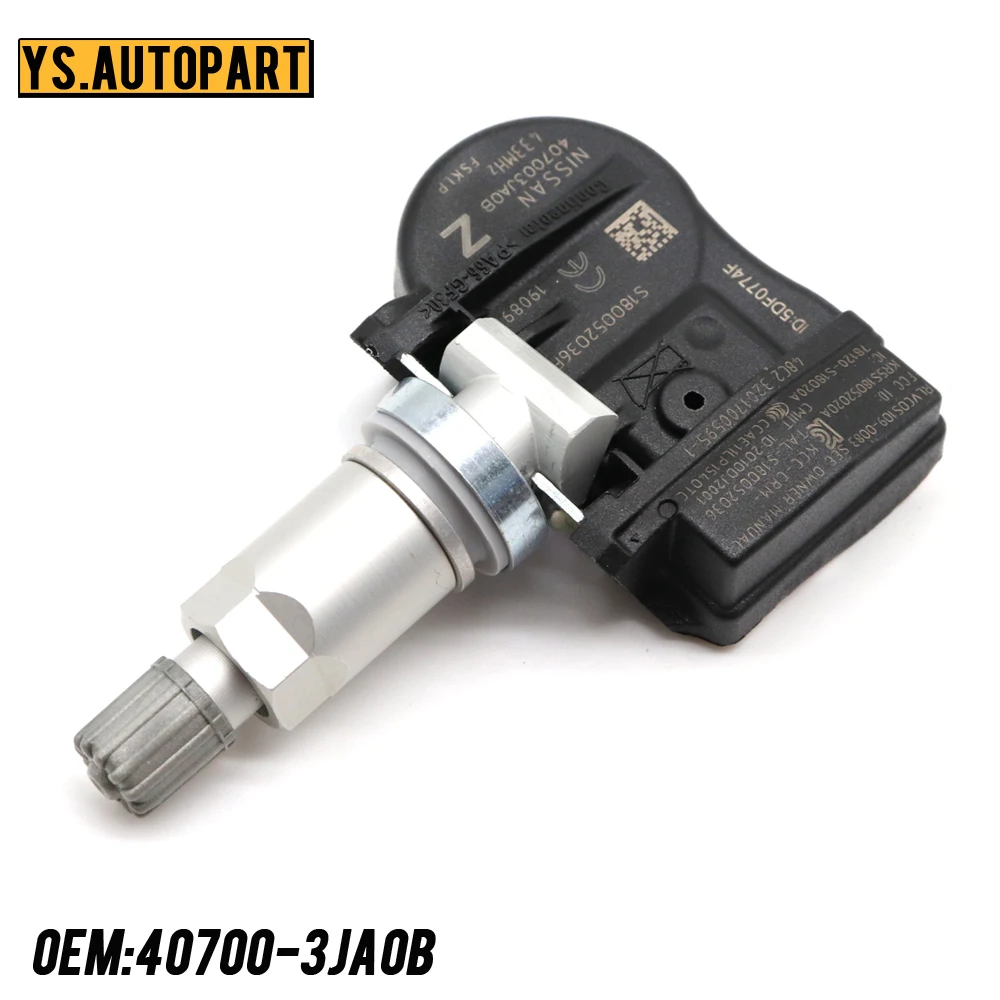 40700-3JA0A автомобиля системы контроля давления в шинах Сенсор для Infiniti QX50 QX56 QX60 2010- 433 МГц шин Давление мониторинга Системы Сенсор 40700-3JA0B