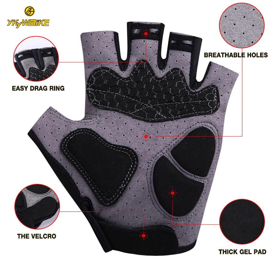 YKYWBIKE Высокое качество велосипедные перчатки на заказ Men MTB Guantes Ciclismo спортивные