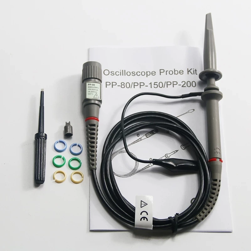 Hantek Oscilloscope Probe 60MHz 100MHz 200MHz 250MHz for ( PP80 PP150 PP200 PP250) Oscilloscope Accessories