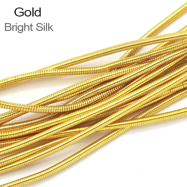 1mm French Bullion Metalic Gold Bright Soft Copper Wire for Embroidery  Beading Clothes Decoration 