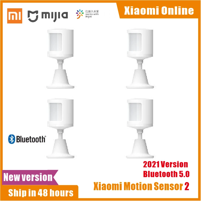 2021 Newest Xiaomi Mijia Motion Sensor 2 Human Body Sensitive Ambient Light Dark Transducer Bracket Bluetooth Work With Mijia