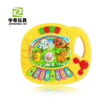 Музыкальный барабан, музыкальное пианино, Детский Светильник, обучающая электронная клавиатура, звук и светильник, музыкальная игрушка