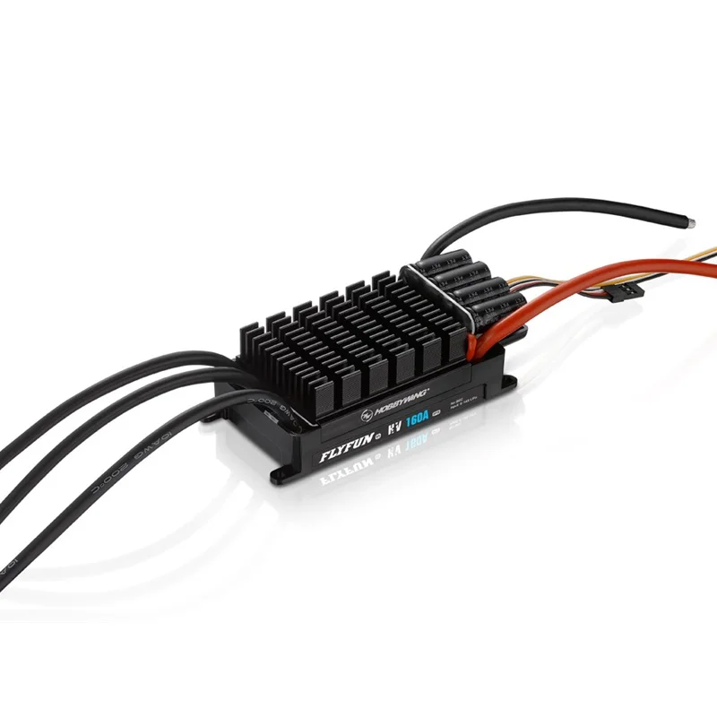 

Hobbywing FLYFUN 160A HV OPTO V5 ESC high voltage 6-14S LiPo for RC 700 800 size aircraft
