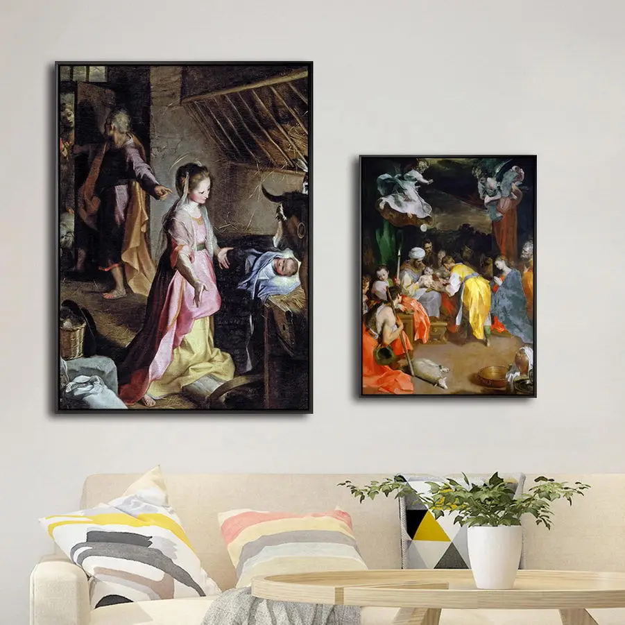 

Italy Giclee Print Painting Core Customizable barocci Federico Baloth Retro Figure Painting Heart