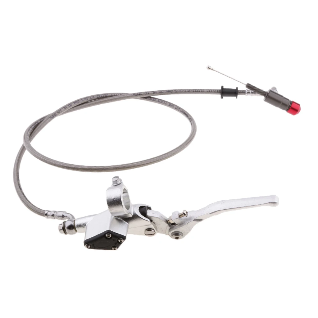 Левый ручной тормоз Гидравлический рычаг сцепления Главный цилиндр для 7/" 22 мм руль 1200 мм