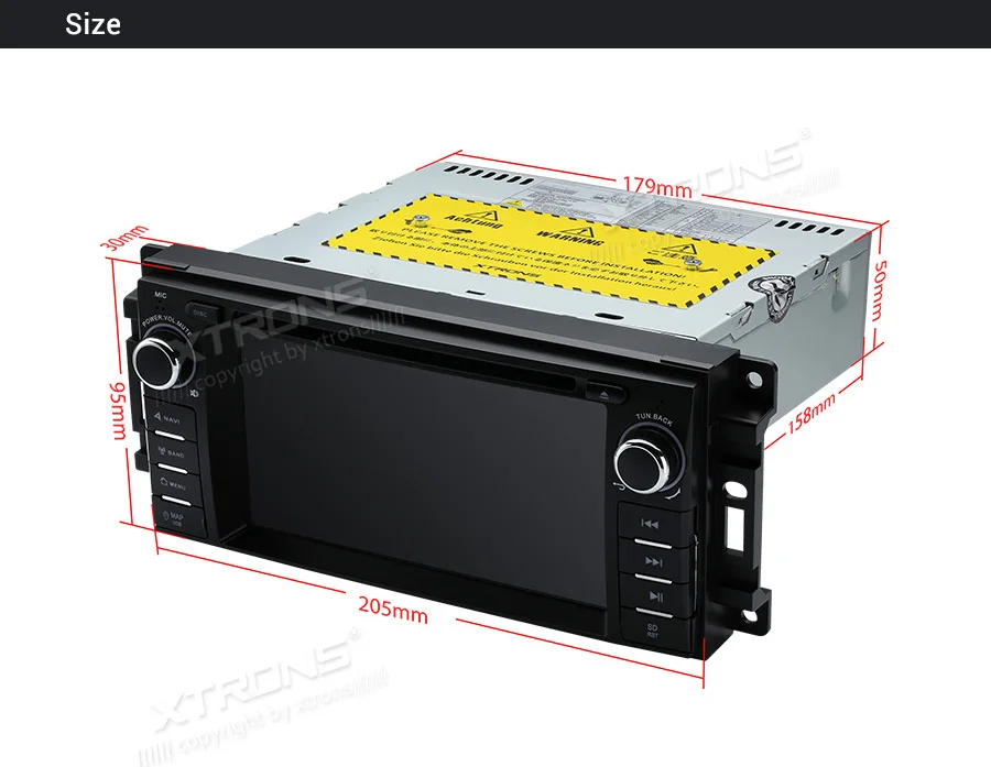 Flash Deal XTRONS 6.2"Android 9.0 Octa Core 4GB RAM 64GB ROM Car DVD Player Multimedia GPS System TPMS SWC for JEEP for DODGE for Chrysler 28