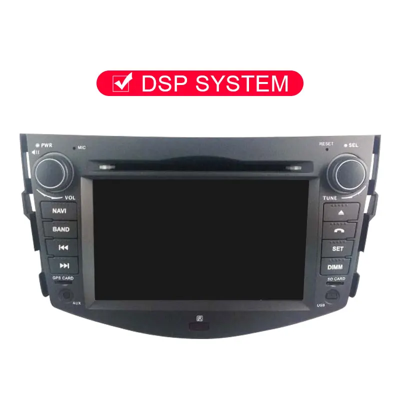 With DSP JDASTON Android 9,0 автомобильный dvd-плеер для Toyota RAV4 RAV 4 gps навигация 2 Din автомагнитола стерео Авто Аудио Восьмиядерный 4G+ 64G RDS - Цвет: With DSP