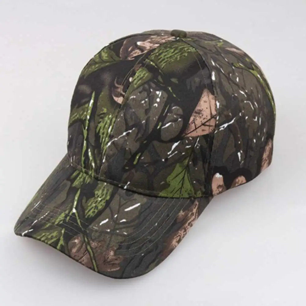 Outdoor Sunscreen Quick-Drying Cap Jungle Leaves Camouflage Cap Unisex Men And Women Camo Baseball Cap Hat Casquette