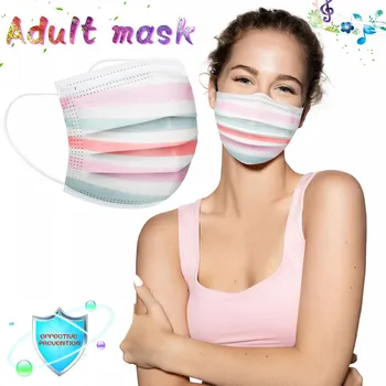

50PCS Disposable Masks Face Mask FaceMasks Mouth Cover Mouth-muffle Cloth Protective mondmaskers mascarillas Masker