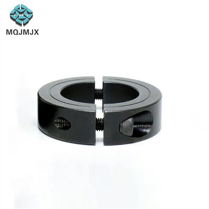In-Stock Double Split Oxide Finish Shaft Collars with Set Screw - Inner Diameter Range: 3-100mm