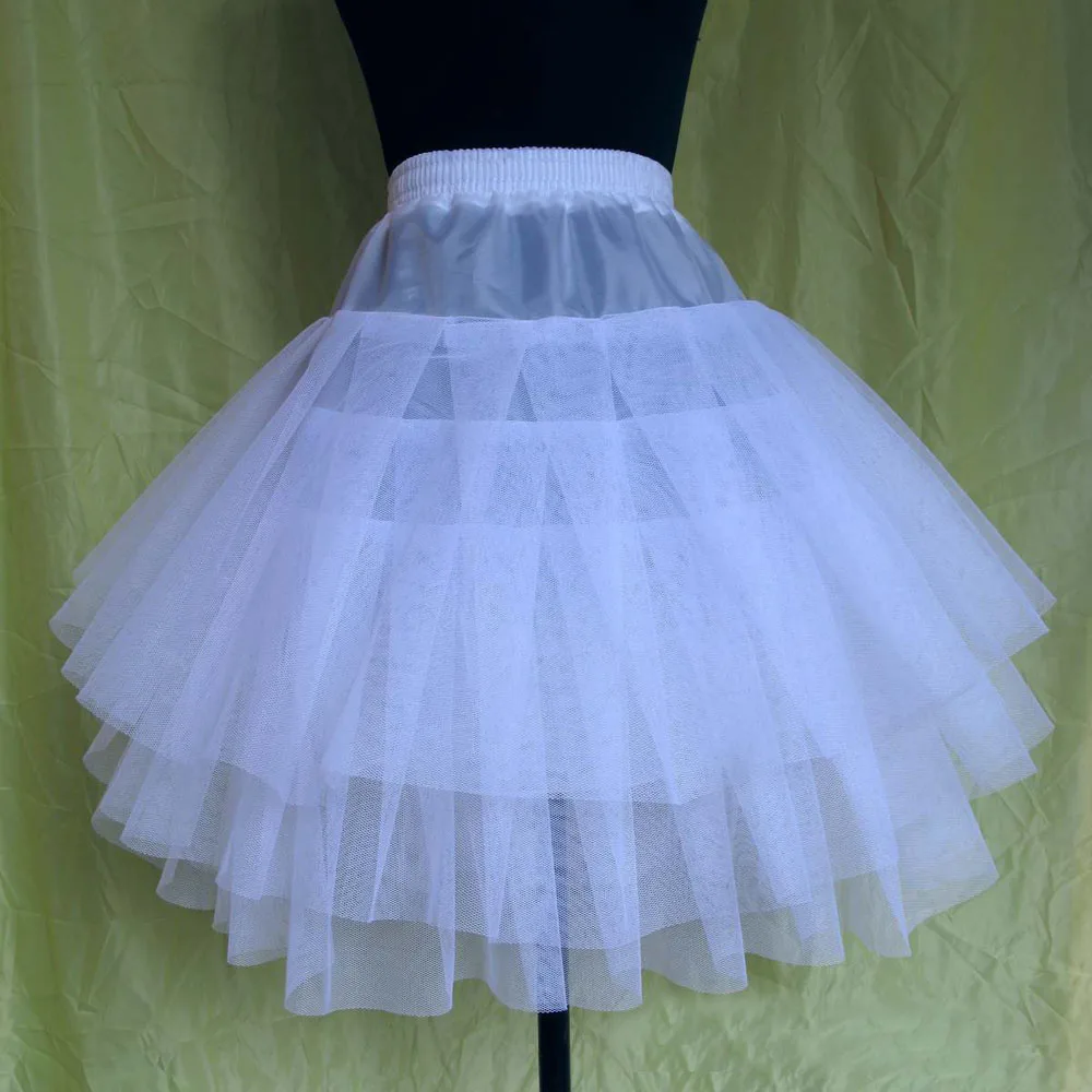 

New Children Petticoats For Formal/Flower Girl Dress 3 Layers Hoopless Short Crinoline Little Girls/Kids/Child Underskirt