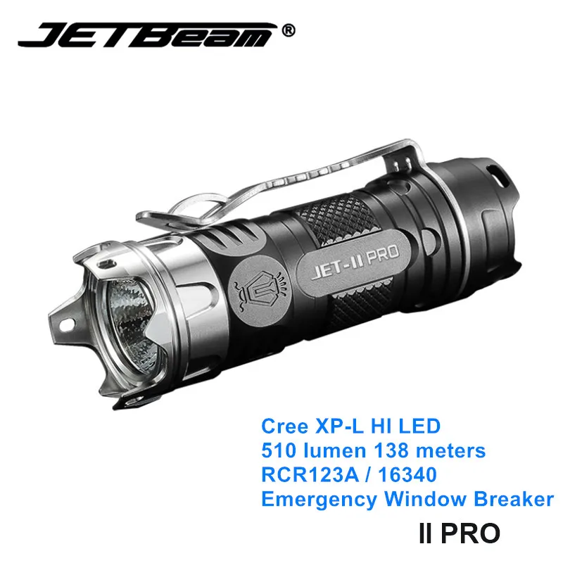 Jetbeam II PRO Cree светодиодный EDC Мини фонарь светильник 16340 маленькие Кемпинговые