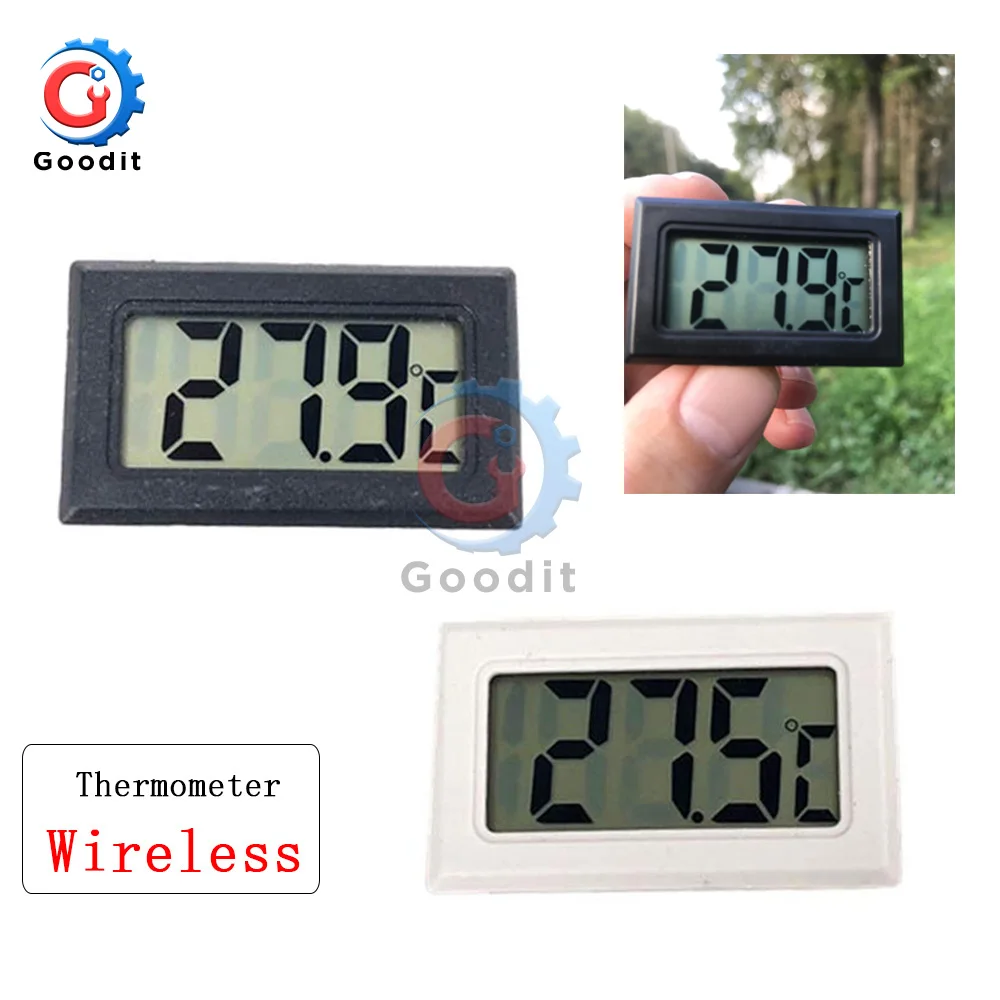 Mini LCD Digital Thermometer Sensor for Freezer Temperature Meter-50~110 degree Refrigerator Fridge Thermometer Gauge 1pcs