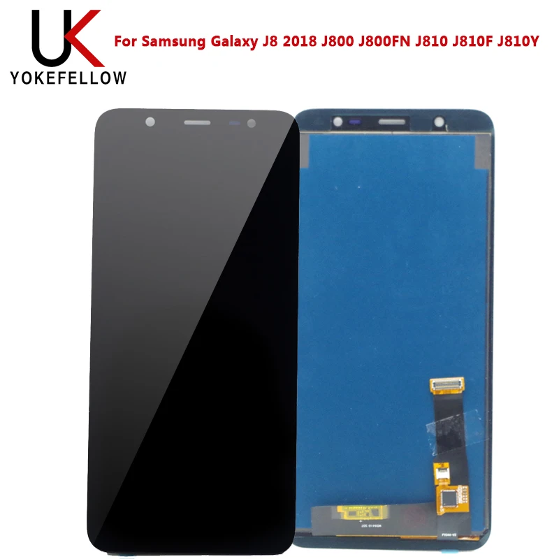

Adjustable Brightenss LCD Display For Samsung Galaxy J8 2018 J800 J800FN J810 J810F J810Y LCD Display Touch Screen Assembly
