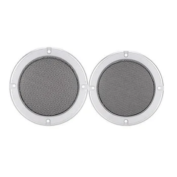 

2pcs Round Decorative Protective With Screws Subwoofer Auto Dustproof Replacement Parts Accessories Guard Speaker Mesh Cover