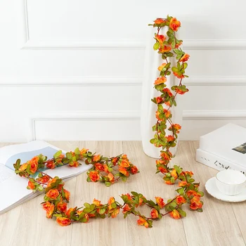

1/2Pcs 2.5m Ivy Garland Hanging Bud Vine Flower Wedding Party Home Decoration Artificial Flower Vine