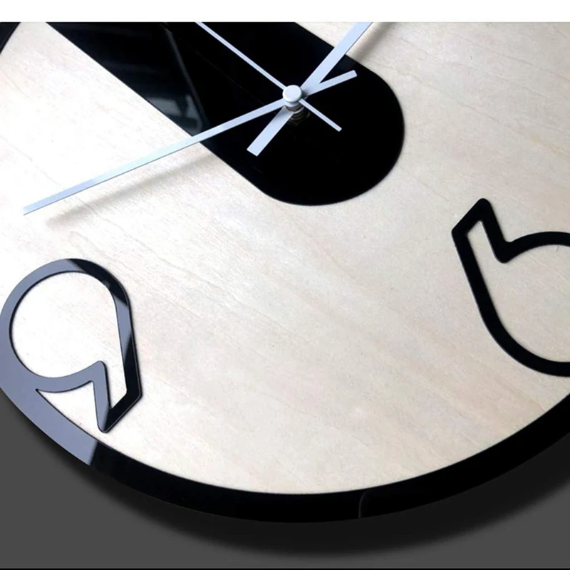 Nautical Wood Wall Clock Creative Rudder Nordic Style Silent Transparent Acrylic Clock Sailboat Steering Wheel Helm Decoration f