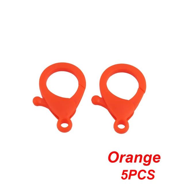 5-20pcs/lot Key Chain Key Ring keychain Bronze Rhodium Gold 28mm Long Round Split Keyrings Keychain Jewelry Making Wholesale DIY 5PCS Orange