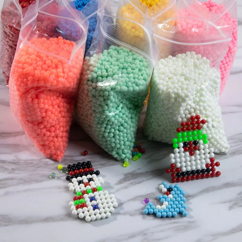 500pcs set 30 colors 5mm water beads spray perler aqua magic beads educational perlen puzzles accessories for children toys 6000pcs 30 colors Refill Beads Puzzle Crystal DIY Water Spray Beads Set Ball Games 3D Handmade Magic Toys For Children