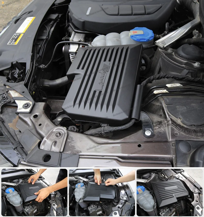 Abs 자동 모터 제어 컴퓨터 커버 패널 보호, 아우디 A4 A5 B9 2016 -2021 인테리어 액세서리, 자동차 부품
