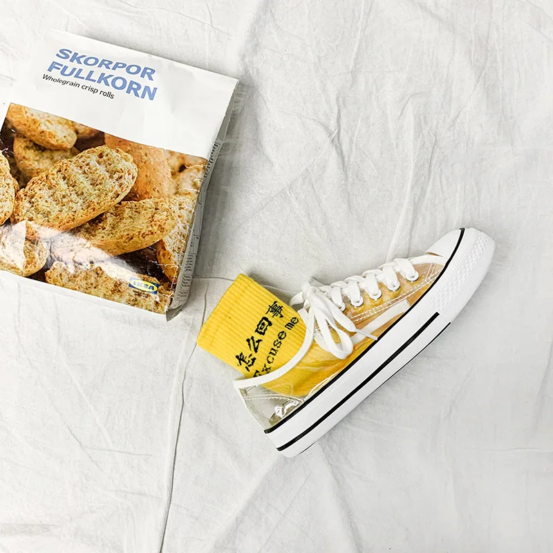 Женская прозрачная повседневная обувь на плоской подошве дышащие женские