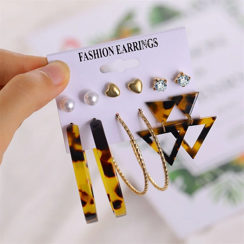 DAXI women’s earings fashion jewelry earring unusual Drop Earrings For Women Boho vintage earing pearl earrings set 2020