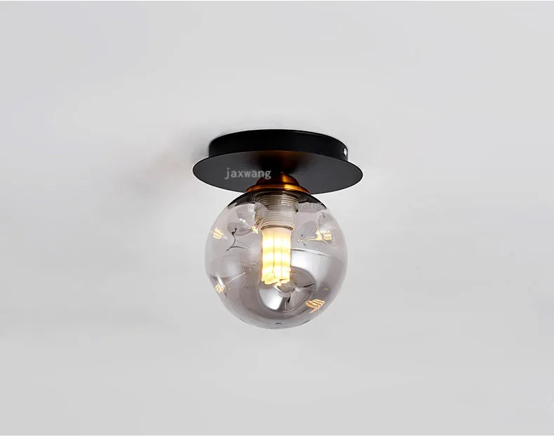 Nordic LED Ceiling Light Glass Ceiling Lighting Lamps for Living Room Room Lights Corridor Black/Gold Ceiling Light Fixtures