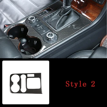 

Carbon Fiber For VW Touareg 2011-18 Car Interior Center Control Gear Shift Panel Water Cup Holder Carbon Fiber Cover Decoration