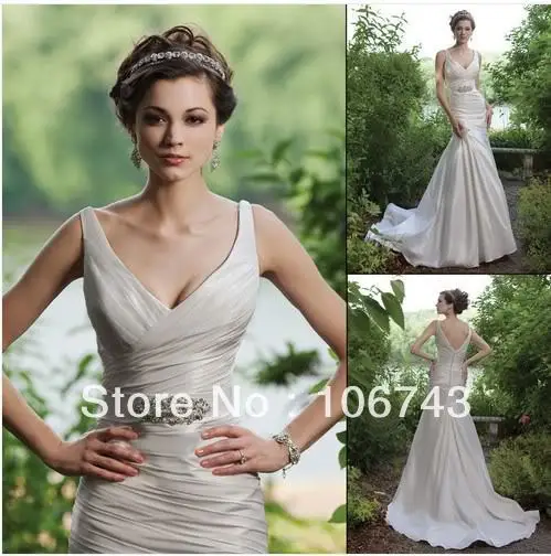 

free shipping 2016 new style best seiier Sexy bride wedding Custom size beading mermaid appliques pleat party dress