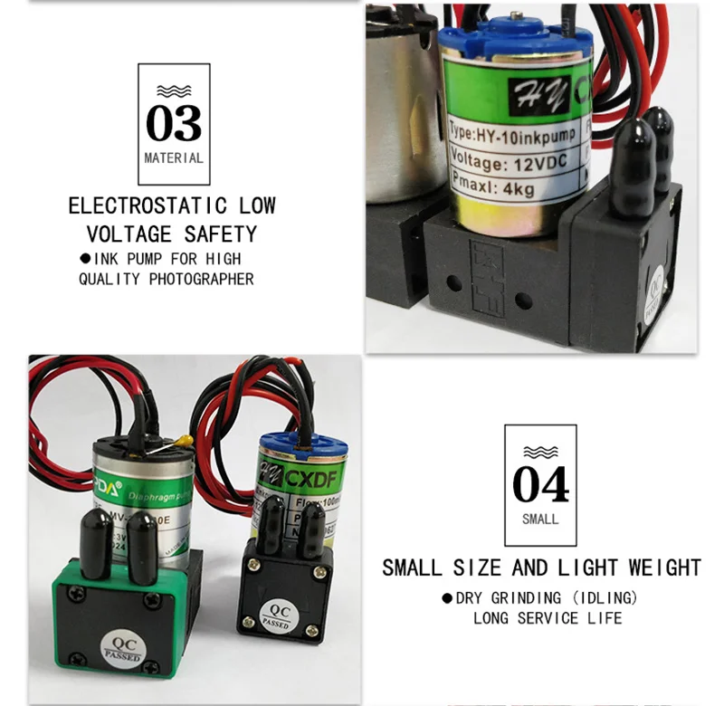 100ml/min SYPDA 3W 12V 24V Flexo Ink Pump For Printing Machine