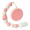Joepada Baby Teething Necklace lovely Koala Owl Horse Cookies Baby Teether Molar Toy Gift Raccoon Food Grade Silicone Beads 3