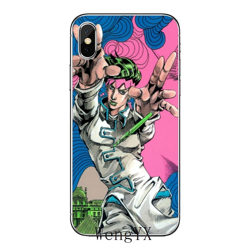 JoJo невероятное приключение для iPhone 11 pro XR X XS Max 8 7 6s plus SE 5S 5c iPod Touch 5 6 прозрачный чехол - Цвет: Adventure-A-08