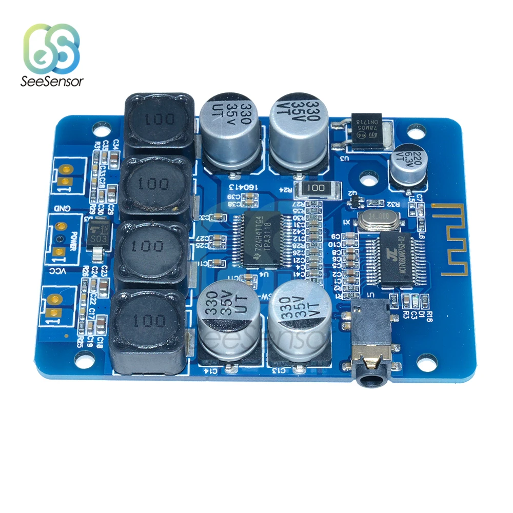TPA3118 2x30 Вт 8-26 в DC стерео аудио Bluetooth цифровой усилитель мощности плата Aamplificador DIY